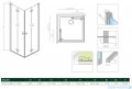 Radaway Nes 8 Kdd B kabina 80x100cm szkło przejrzyste 10074080-01-01L/10074100-01-01R