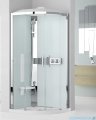 Novellini Glax 3 R90 kabina standard półokrągła 90x90 srebrny GL3R99M-1B