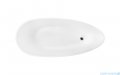 Besco Goya XS Glam złota 142x62cm wanna wolnostojąca konglomeratowa + odpływ klik-klak #WMD-140-GZ 