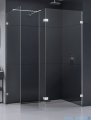 New Trendy Eventa kabina walk-in 80x80x200 cm z dodatkową ścianką przejrzyste EXK-4665/EXK-4643