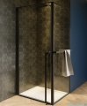 Riho Lucid GD201 kabina prysznicowa z wieszakiem 80x80cm czarna G005007121