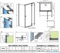 Radaway Essenza Pro Brushed GunMetal Kdj kabina 110x80cm prawa szczotkowany grafit 10097110-92-01R/10098080-01-01