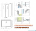 Radaway Idea 8 Kdj kabina 130x110cm prawa szkło przejrzyste 10340670-01-01R/10350603-01-01/10360110-01-01L