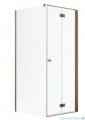 Radaway Nes Kdj B Brushed Copper kabina 90x100cm prawa szczotkowana miedź 10025090-93-01R/10039100-01-01