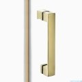 New Trendy Nesta Light Gold kabina 110x110x200 cm lewa wspornik równoległy złoty połysk/szkło przejrzyste K-4512