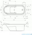 Riho Columbia wanna prostokątna 160x75cm z hydromasażem Air lewa B001004005
