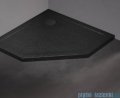 New Trendy Mild Stone brodzik akrylowy pięciokątny 90x90x4,5 cm czarny B-0582