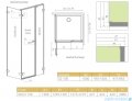 Radaway Arta Kds II kabina 130x100cm prawa szkło przejrzyste 386522-03-01L/386106-03-01/386112-03-01