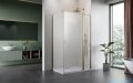 Radaway Nes Kdj II Brushed Gold kabina 100x80cm prawa szczotkowane złoto 10032100-99-01R/10039080-01-01