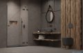 Radaway Essenza Pro Brushed GunMetal Dwj drzwi wnękowe 130cm prawe szczotkowany grafit 10099130-92-01R