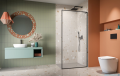 Radaway Modo F SL Black II kabina Walk-in 115x201,6cm prawa Czarna szkło przejrzyste 10419115-54-01R
