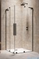 Radaway Furo SL Black KDD kabina 100x90cm czarny mat/szkło przejrzyste 10305100-54-01L/10305090-54-01R