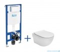 Roca zestaw podtynkowy DUPLO ONE + miska WC podwieszana MERIDIAN COMPACTO RIMLESS z deską SLIM A893104530