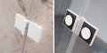 Radaway Essenza Pro White Dwj drzwi wnękowe 120cm prawe przejrzyste 10099120-04-01R