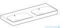 Geberit Smyle Square Umywalka podwójna 120cm 500.224.01.1