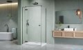 Radaway Essenza Kdj Brushed GunMetal kabina 120x80cm lewa szczotkowany grafit 1385042-92-01L/1384051-01-01