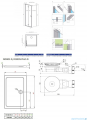 Radaway Essenza New KDJ-B kabina prysznicowa 80x100 lewa przejrzyste + brodzik Doros D + syfon 385081-01-01L/384052-01-01/SDRD1080-01