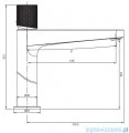 Omnires Contour bateria umywalkowa wysoka złoto szczotkowane CT8012GLB