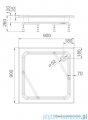 Schedpol Brodzik kwadratowy Zefir 90x90x12cm 3.212