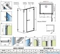 Radaway Arta Kds I kabina 120x100cm prawa szkło przejrzyste 386820-03-01R+1386100-03-01+386112-03-01