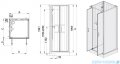 Sanplast Basic Complete KCDD/BASIC-SHP+Bza kabina czterościenna kompletna 70x70x202 cm przejrzysta 602-460-0410-01-4H0