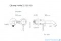 Oltens Molle bateria umywalkowa podtynkowa czarny mat 32600300