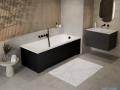 Besco Obudowa wanny prostokątnej UNI Ryfle Matt Black 180x80 cm  #OAPM-180URB