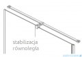 Radaway Furo DWJ drzwi prysznicowe 130cm lewe szkło przejrzyste 10107672-01-01L/10110630-01-01