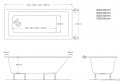 Schedpol Schedline Milos wanna prostokątna 150x70 cm 3WSP.M1P-15070