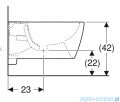 Geberit iCon bidet wiszący biały mat 501.898.JT.1