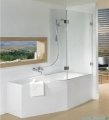 Riho Scandic NXT X500 parawan nawannowy prawy czarny 117x150cm G001164121