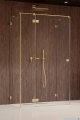 Radaway Essenza Pro Brushed Gold Kdj+S kabina 90x80x90cm lewa szczotkowane złoto 10097380-99-01L/10098090-01-01/10098090-01-01