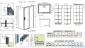 Radaway Idea Black Kdj Factory kabina prysznicowa 140x100 prawa czarny mat/szkło przejrzyste 387044-54-55R/387052-54-55L
