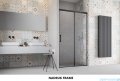 Radaway Idea Black 8 Dwj drzwi wnękowe 100cm lewe czarny mat/szkło przejrzyste 10330520-54-01L/10350453-01-01