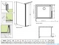 Radaway Eos Walk-in kabina prysznicowa 100 lewa przejrzyste 13799502-01L