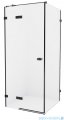 New Trendy Avexa Black kabina prostokątna 80x120x200 cm przejrzyste lewa EXK-1570