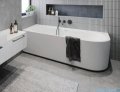 Riho Desire Corner Led wanna narożna Riho Fall napełnianie przez przelew z hydromasażem Sparkle Mood prawa 170x77cm B156010005