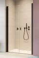 Radaway Nes Black Dwd I drzwi wnękowe 110cm czarny mat/szkło przejrzyste 10027110-54-01