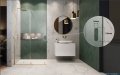 Radaway Furo SL Brushed Nickel kabina Walk-in 100x200cm lewa szczotkowany nikiel 10306538-91-01L/10110494-01-01