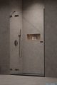 Radaway Essenza Pro Brushed GunMetal Dwj drzwi wnękowe 90cm lewe szczotkowany grafit 10099090-92-01L