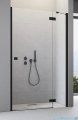Radaway Essenza New Black Dwj drzwi wnękowe 130cm prawe szkło przejrzyste 385017-54-01R