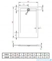 Radaway Teos F brodzik 180x90cm cemento HTF18090-74