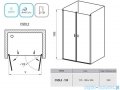 Ravak Chrome CSDL2 drzwi prysznicowe 120cm białe transparent 0QVGC10LZ1