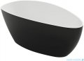 Marmite Rita XL Bicolor wanna wolnostojąca 170x77 cm biało-czarna + syfon 622500171000