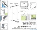 Radaway Torrenta KDJ kabina prysznicowa 100x100 prawa przejrzyste wspornik krzyżowy 133210-01-01R/1330100-01-01