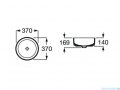 Roca Inspira Round umywalka nablatowa 37cm Cafe A327523660