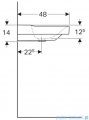 Geberit Xeno 2 Umywalka ścienna z otworami na baterię 120x48 cm 500.550.01.1