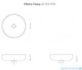 Oltens Fossa umywalka 40 cm nablatowa z powłoką SmartClean 40802000