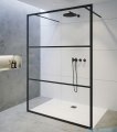 Riho Grid GB401 kabina prysznicowa Walk In 120cm czarna G004033121