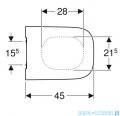 Geberit Selnova Smyle Square Slim Deska sedesowa wolnoopadająca 500240011